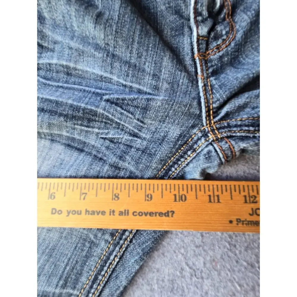 Rue 21 Strait Leg Low Rise Women's Jeans Distressed Med Wash Size 5/6 (30